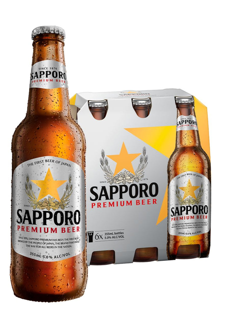 Sapporo Premium Beer 355ml Bottle