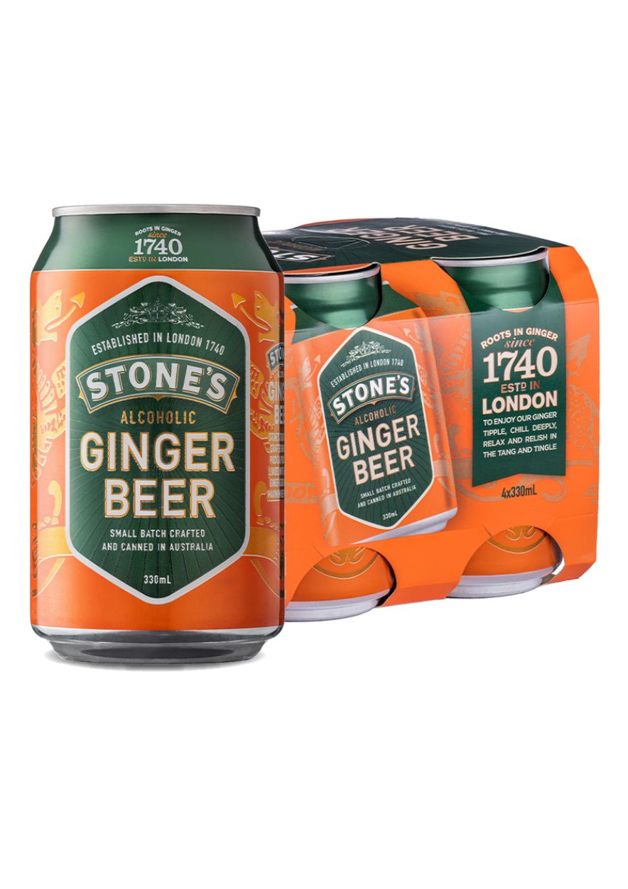 Stone's Ginger Beer 4% 330ml Cans