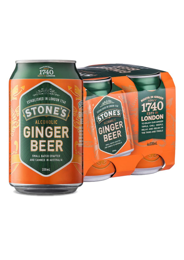 Stone's Ginger Beer 4% 330ml Cans