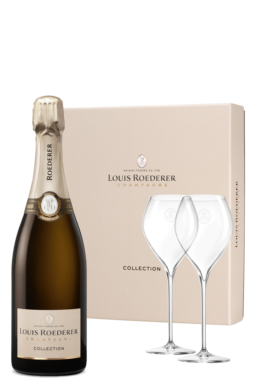 Louis Roederer Collection 750ml • 2 X GLASSES GIFT BOX