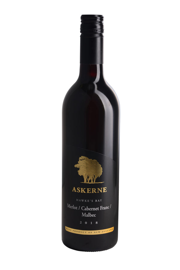 Askerne Merlot Cabernet Franc Malbec 2018 - Wines of NZ